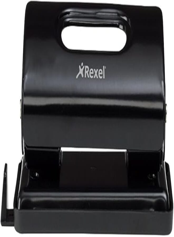 Rexel 2100759 value 2 hole 10 sheet metal punch - black